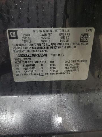 2016 CHEVROLET TAHOE K150 - 1GNSKAKC1GR385548
