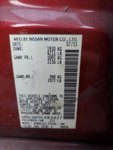 2015 NISSAN ALTIMA 2.5 - 1N4AL3AP7FC483427