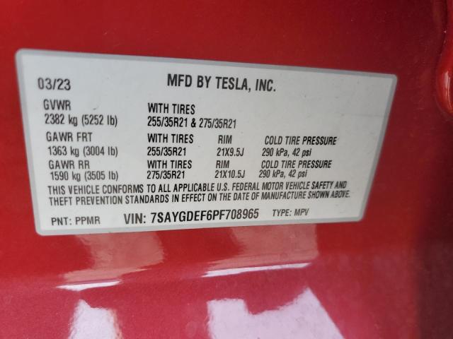 2023 TESLA MODEL Y - 7SAYGDEF6PF708965