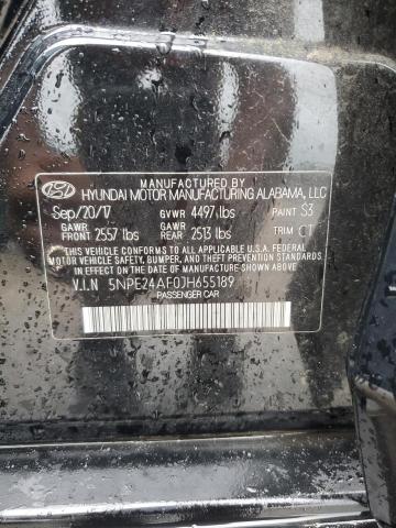 VIN 5NPE24AF0JH655189 2018 Hyundai Sonata, SE no.12