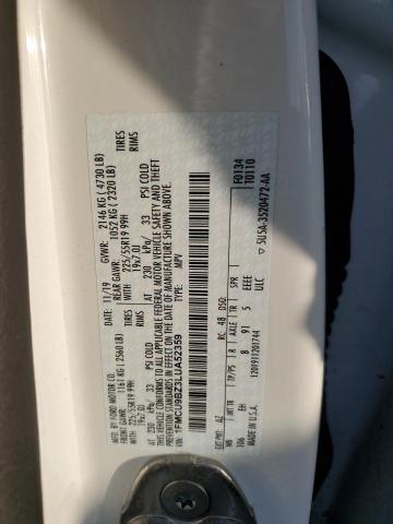 2020 FORD ESCAPE SE - 1FMCU9BZ3LUA52359
