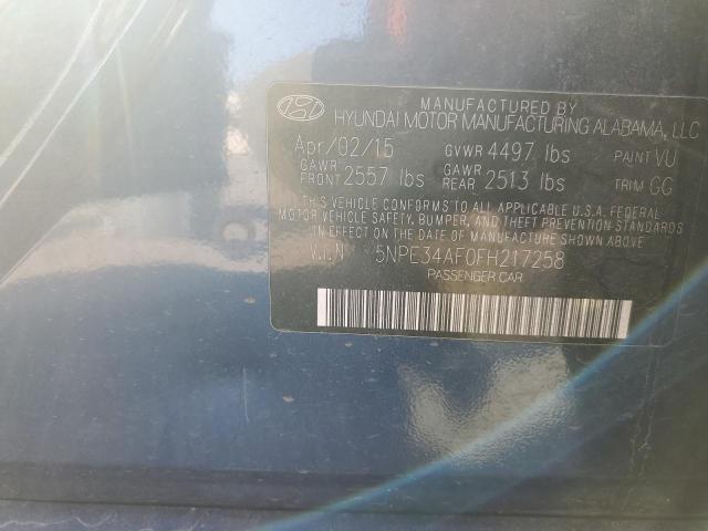 2015 HYUNDAI SONATA SPO - 5NPE34AF0FH217258