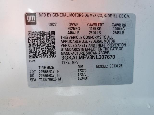 VIN 3GKALMEV3NL307670 2022 GMC Terrain, Sle no.14