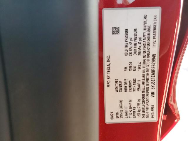 2024 TESLA MODEL 3 - 5YJ3E1EA9RF829945