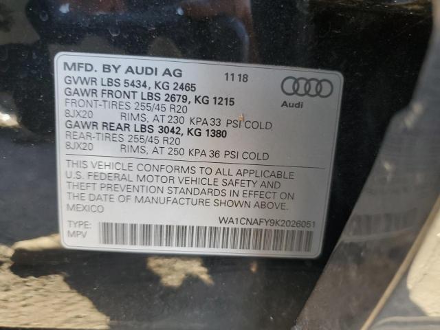 VIN WA1CNAFY9K2026051 2019 AUDI Q5 no.13