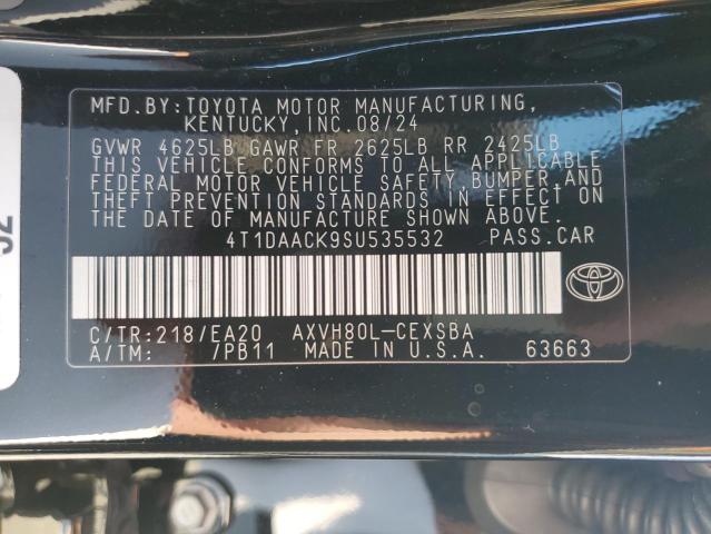 VIN 4T1DAACK9SU535532 2025 TOYOTA CAMRY no.12