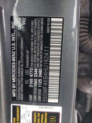 2017 MERCEDES-BENZ C 300 4MAT - 55SWF4KB4HU182411