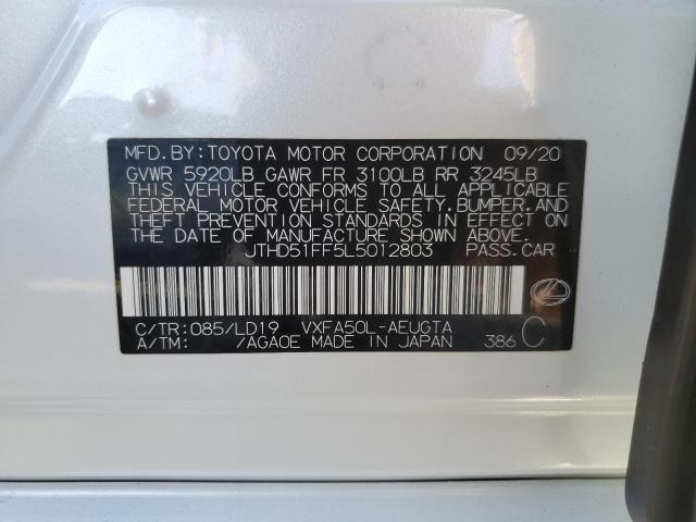 2020 LEXUS LS 500 BAS JTHD51FF5L5012803
