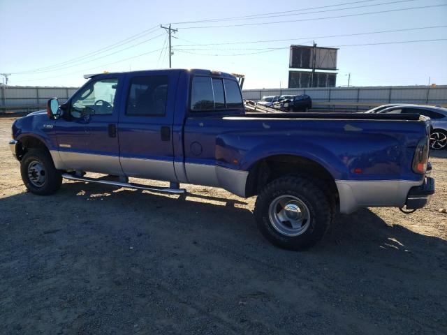 FORD F350 SUPER 2003 blue crew pic diesel 1FTWW33P43EB78603 photo #3