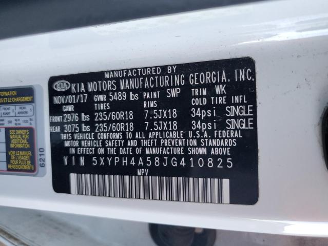 2018 KIA SORENTO EX - 5XYPH4A58JG410825