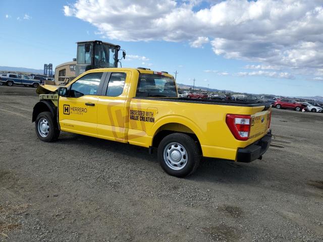 FORD F150 SUPER 2023 yellow  gas 1FTEX1CP1PKF98758 photo #3