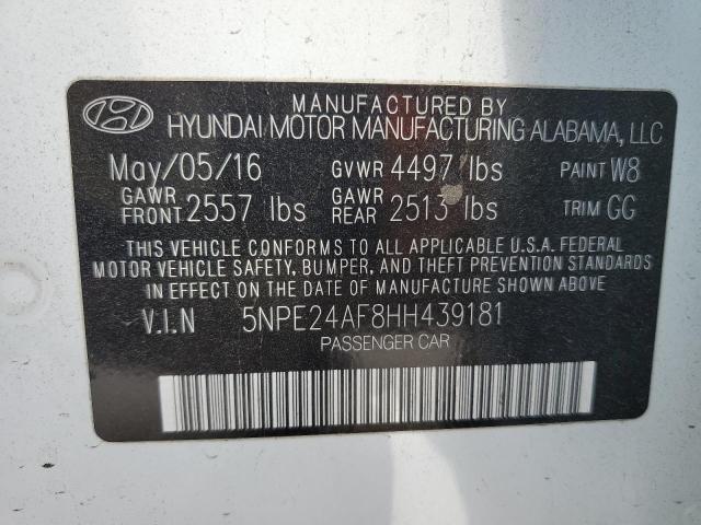 2017 HYUNDAI SONATA SE - 5NPE24AF8HH439181