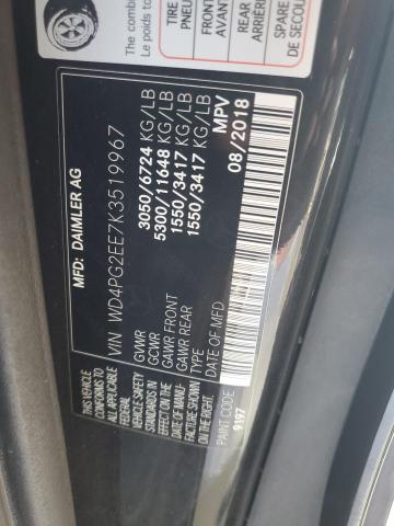 2019 MERCEDES-BENZ METRIS - WD4PG2EE7K3519967
