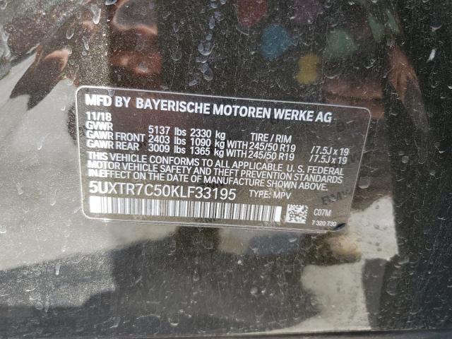 2019 BMW X3 SDRIVE3 - 5UXTR7C50KLF33195