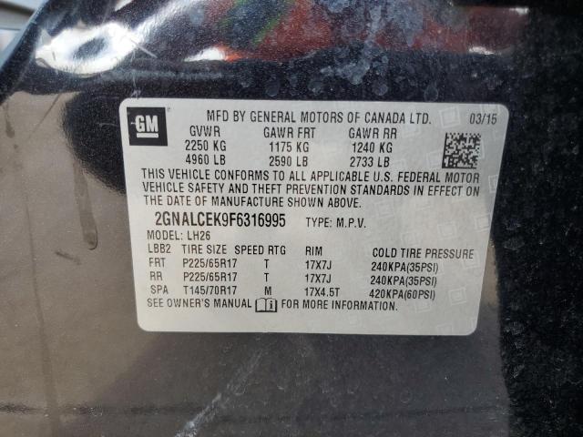 2015 CHEVROLET EQUINOX LT - 2GNALCEK9F6316995