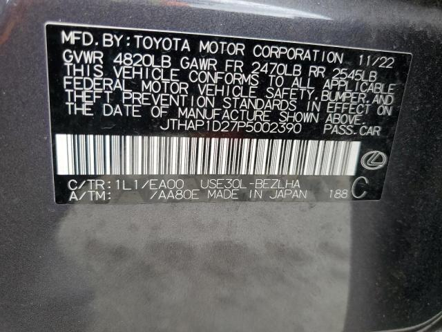 2023 LEXUS IS 500 F S JTHAP1D27P5002390