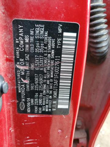 2015 HYUNDAI TUCSON GLS - KM8JT3AF1FU027611