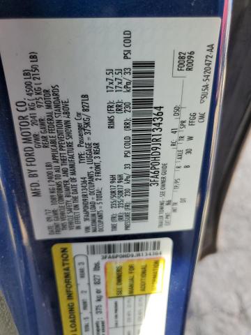 2018 FORD FUSION SE - 3FA6P0HD9JR134364