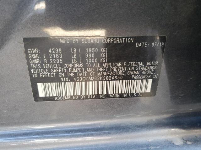 2019 SUBARU IMPREZA SP - 4S3GKAM63K3624650