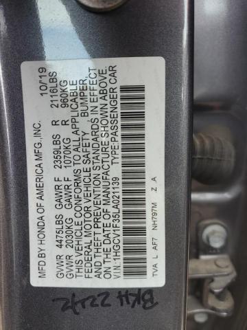 2020 HONDA ACCORD SPO - 1HGCV1F35LA021139