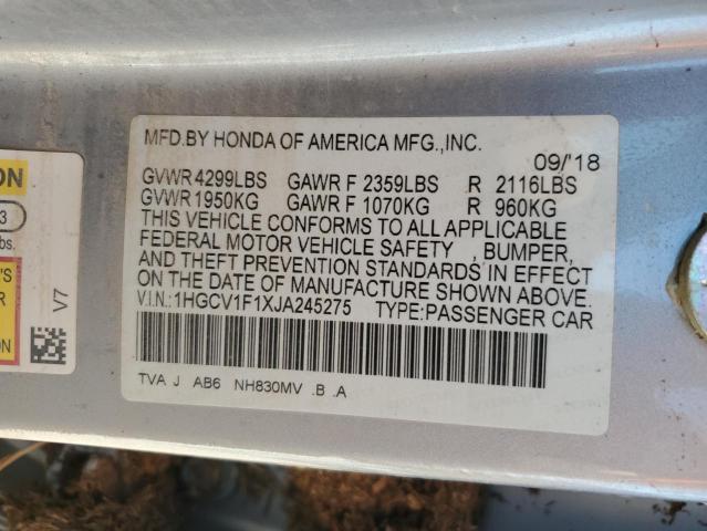 2018 HONDA ACCORD LX - 1HGCV1F1XJA245275