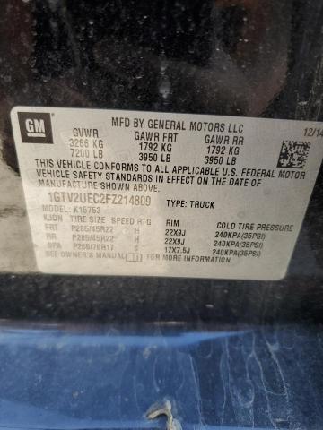 2015 GMC SIERRA 150 1GTV2UEC2FZ214809