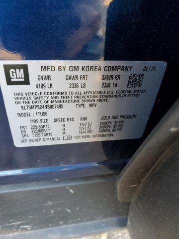 2022 CHEVROLET TRAILBLAZE - KL79MPS24NB007495