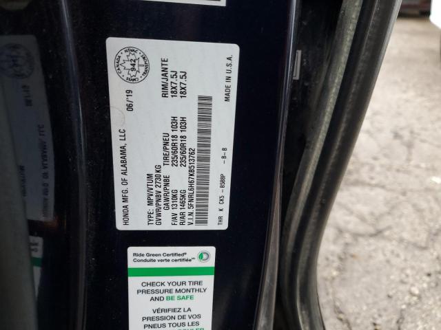 2019 HONDA ODYSSEY EX 5FNRL6H67KB513762