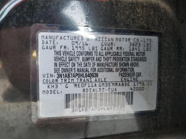 2017 NISSAN SENTRA S - 3N1AB7AP0HL640939