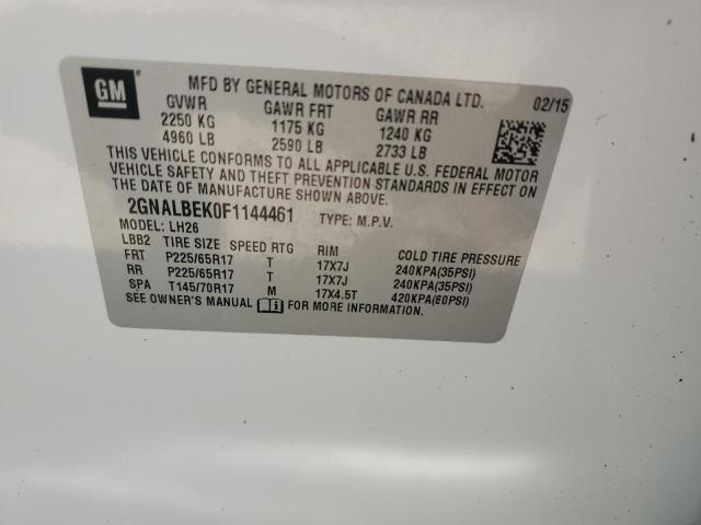 VIN 2GNALBEK0F1144461 2015 CHEVROLET EQUINOX no.14