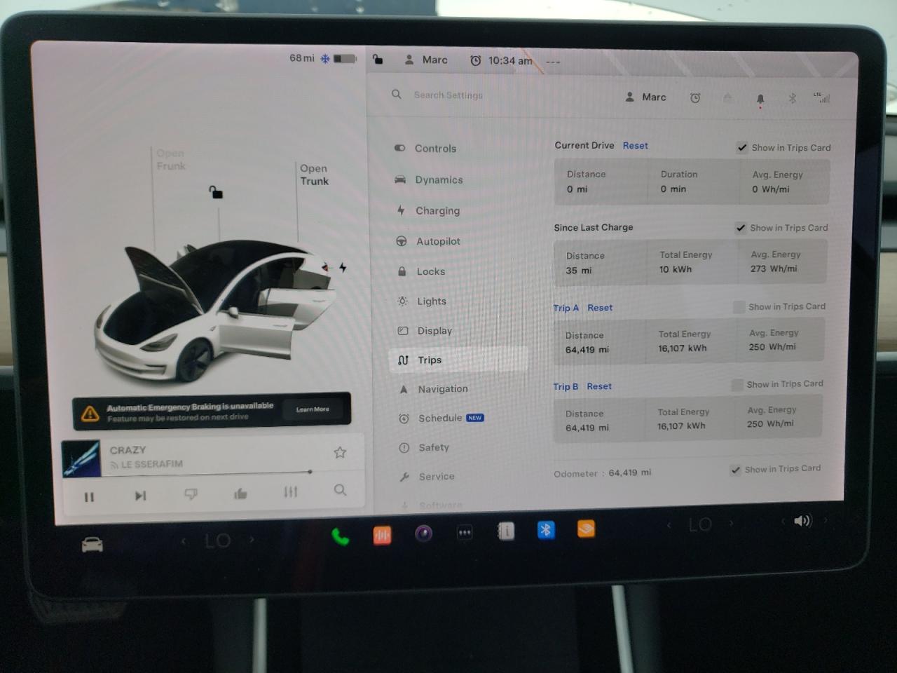 Lot #2969934989 2020 TESLA MODEL 3