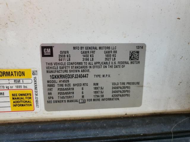 2015 GMC ACADIA SLE - 1GKKRNED3FJ240447