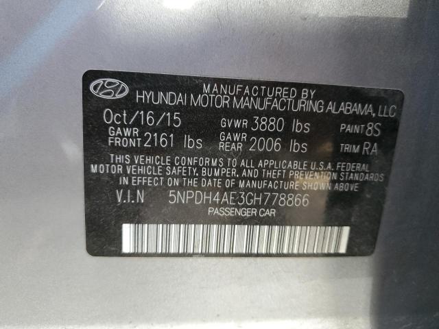 2016 HYUNDAI ELANTRA SE - 5NPDH4AE3GH778866