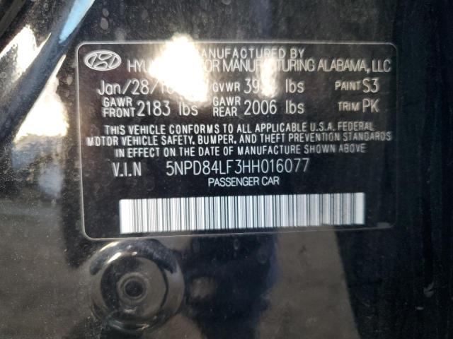 VIN 5NPD84LF3HH016077 2017 Hyundai Elantra, SE no.12