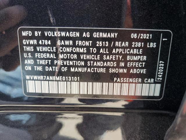 2021 VOLKSWAGEN ARTEON SEL WVWHR7AN8ME013101