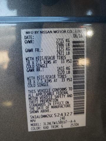 2016 INFINITI QX60 - 5N1AL0MM2GC524327