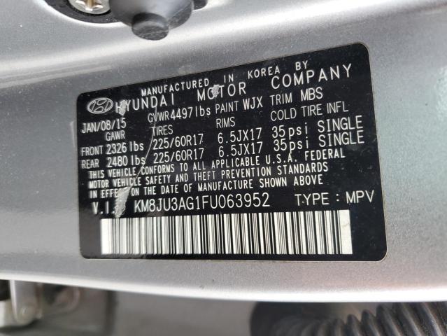 2015 HYUNDAI TUCSON LIM - KM8JU3AG1FU063952