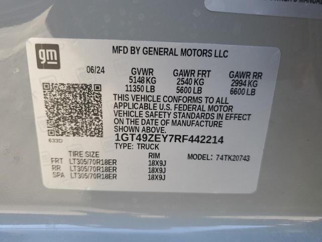 2024 GMC SIERRA K25 - 1GT49ZEY7RF442214