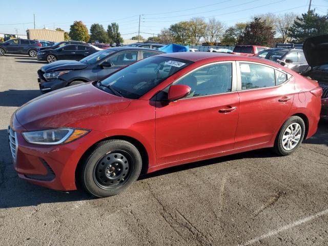 HYUNDAI ELANTRA SE 2017 red sedan 4d gas KMHD74LFXHU087006 photo #1