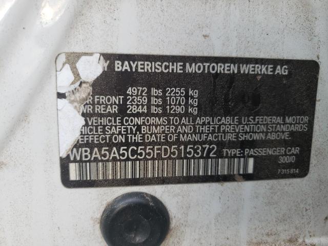 VIN WBA5A5C55FD515372 2015 BMW 5 SERIES no.12