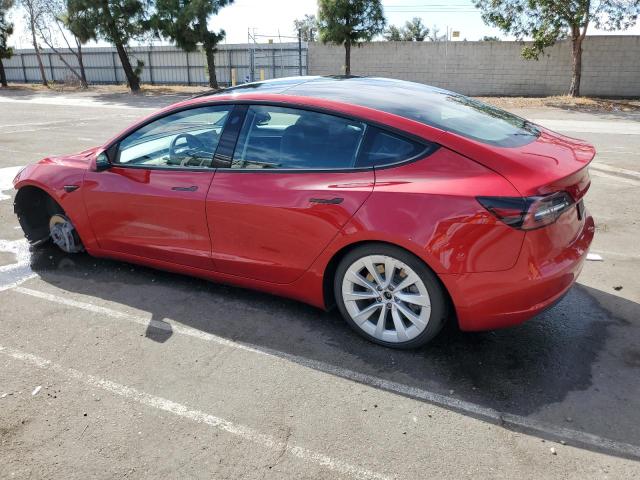 TESLA MODEL 3 2022 red  electric 5YJ3E1EA5NF184883 photo #3