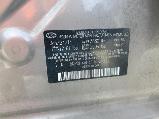 VIN 5NPDH4AE4EH478699 2014 Hyundai Elantra, SE no.12