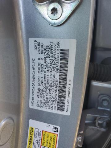 VIN 1HGCV3F50KA007497 2019 Honda Accord, Hybrid Exl no.13