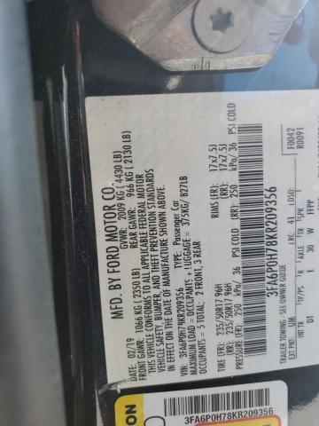 2019 FORD FUSION SE - 3FA6P0H78KR209356
