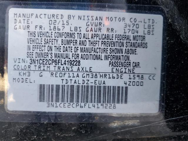 VIN 3N1CE2CP6FL419228 2015 Nissan Versa, S no.12