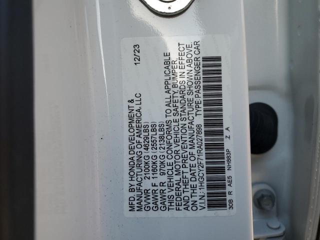 2024 HONDA ACCORD HYB - 1HGCY2F71RA027898
