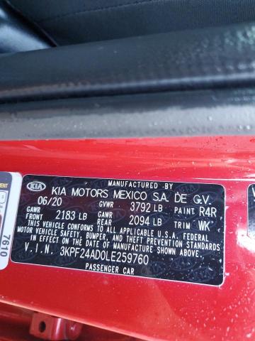 2020 KIA FORTE FE - 3KPF24AD0LE259760