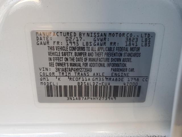 2017 NISSAN SENTRA S - 3N1AB7AP4HY273949