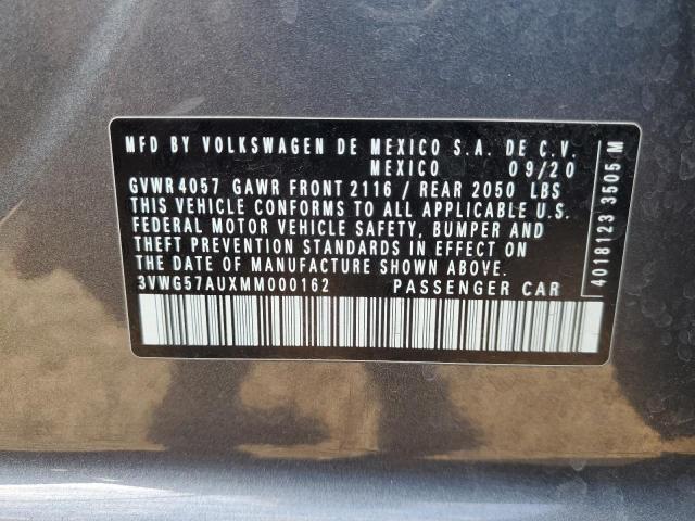2021 VOLKSWAGEN GOLF - 3VWG57AUXMM000162