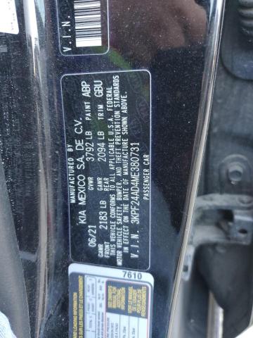 2021 KIA FORTE FE - 3KPF24AD4ME380731
